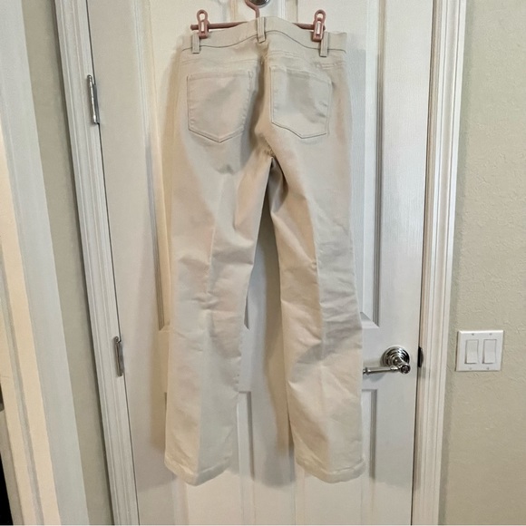 Peck & Peck Weekend 5 pocket stretch eggshell jeans women’s size 6 - Picture 2 of 12